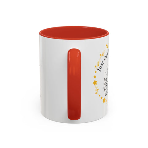 'Just One More Chapter' Accent Coffee Mug