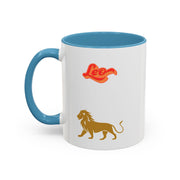 'Leo' Zodiac Accent Coffee Mug