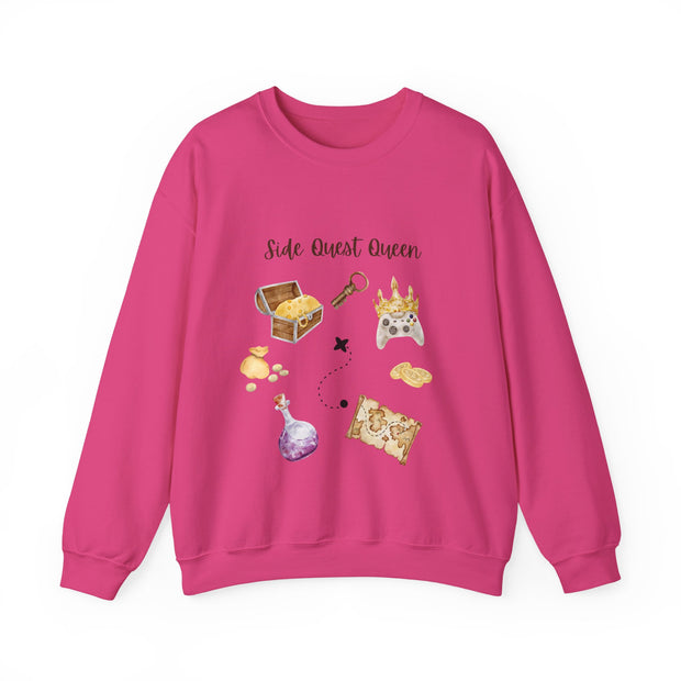 'Side Quest Queen' Unisex Crewneck Sweatshirt