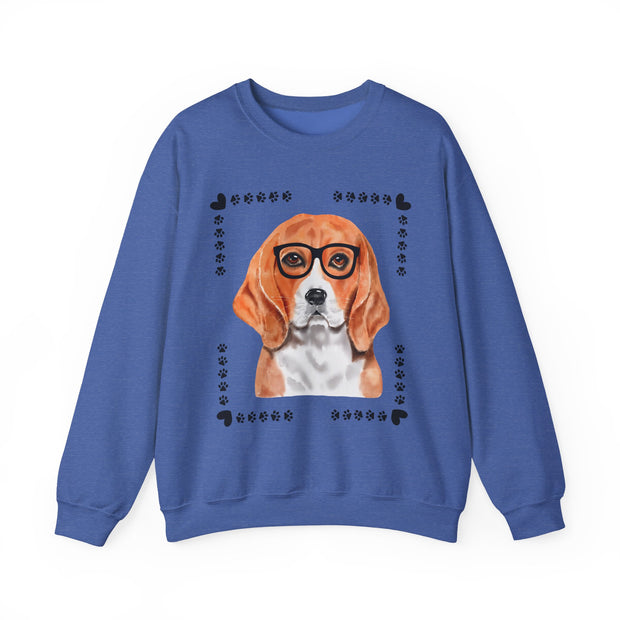 Geeky Good Beagle Unisex Crewneck Sweatshirt