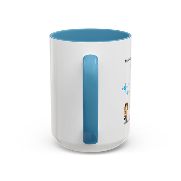 'Main Character Mode: Activated' Accent Coffee Mug