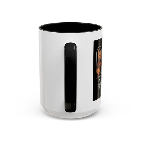 Spooky Season Yorkie Accent Coffee Mug