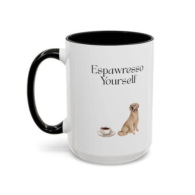'Espawresso Yourself' Golden Retriever Accent Coffee Mug