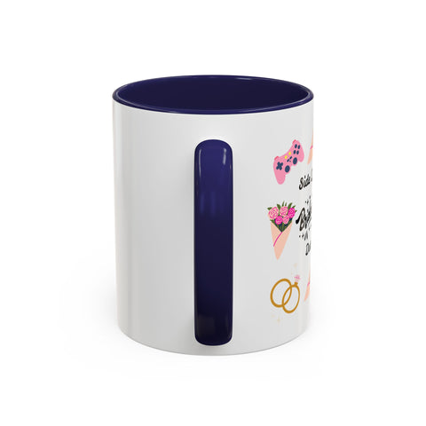 'Side Quest: Bridesmaid Duties' Accent Coffee Mug