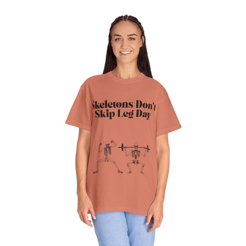 'Skeletons Don't Skip Leg Day' Unisex T-Shirt