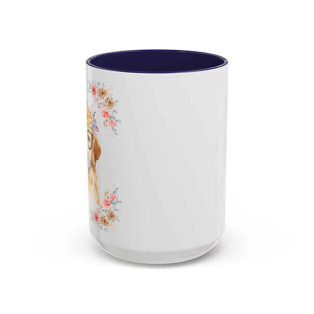 Geeky Goddess Golden Retriever Accent Coffee Mug