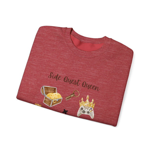 'Side Quest Queen' Unisex Crewneck Sweatshirt