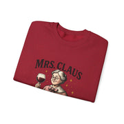 Mrs. Claus Wine Club Sweatshirt - Cozy Gift for Wine Lovers, Holiday Apparel, Funny Christmas Sweatshirt, Sip Happens Fashion