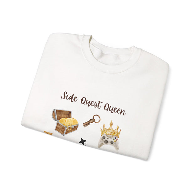 'Side Quest Queen' Unisex Crewneck Sweatshirt