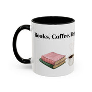 'Books, Coffee, Repeat' Accent Coffee Mug