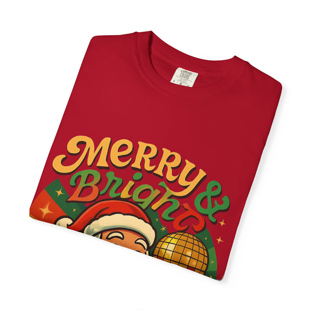 'Merry & Bright' Santa Unisex T-Shirt