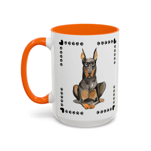 Geeky Good Doberman Accent Coffee Mug