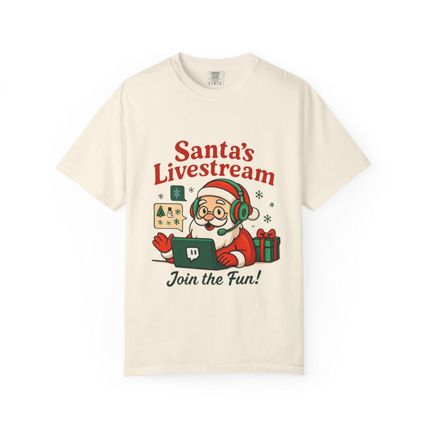 'Santa Livestream: Join the Fun! ' T-Shirt