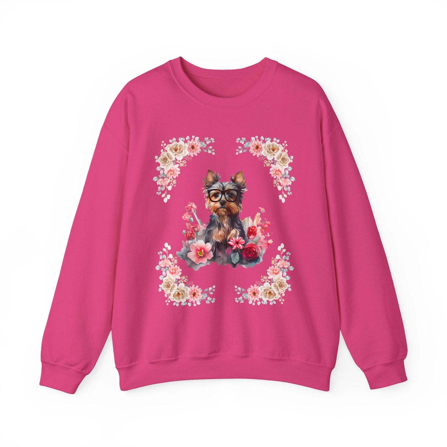 Geeky Goddess Yorkie Unisex Crewneck Sweatshirt