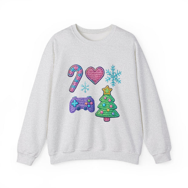 Christmas Gamer Sweatshirt | Unisex Crewneck | Holiday Sweatshirt, Gift for Gamers, Cozy Winter Wear, Christmas Apparel, Festive Sweatshirt