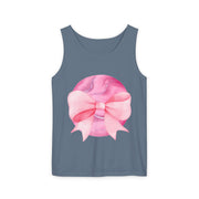 Pink Planet Wrapped In Bow Unisex Tank Top