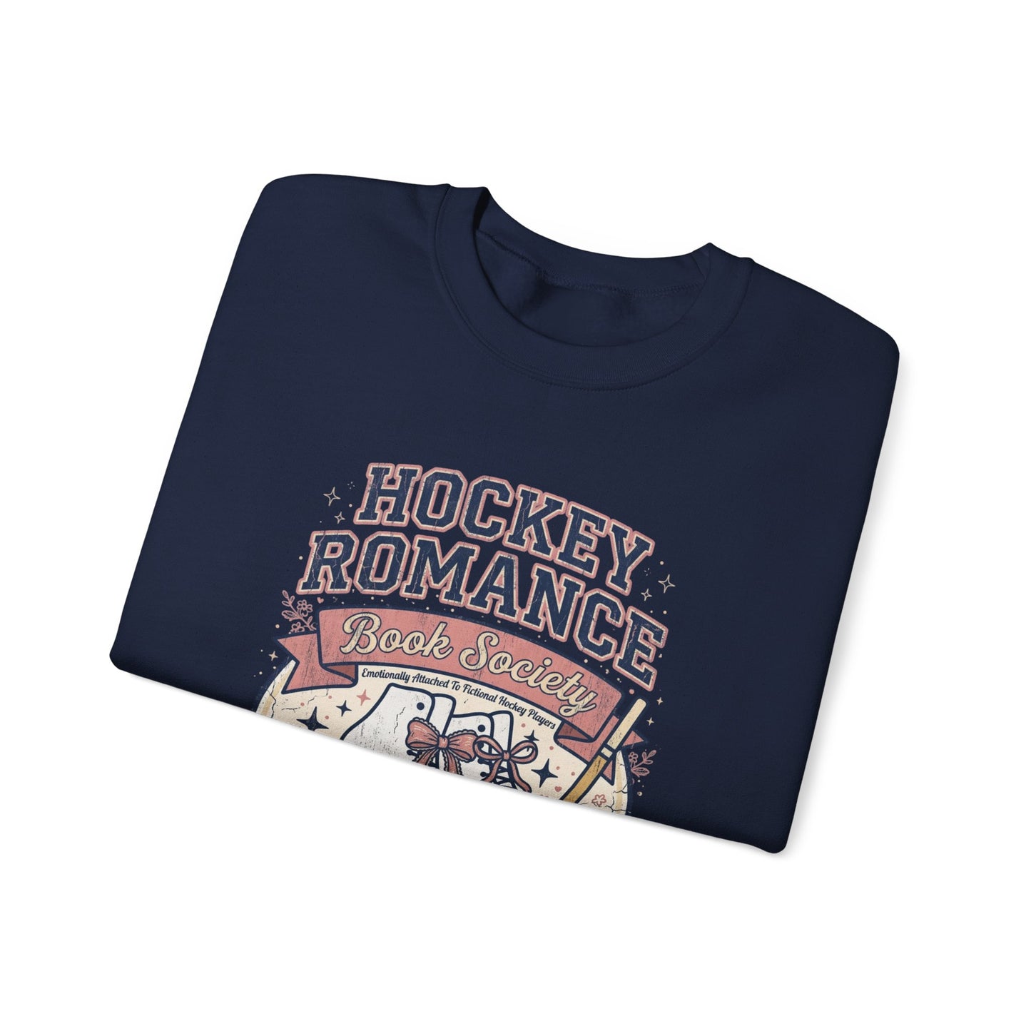 Hockey Romance Sweatshirt, Booktok Hockey Romance Crewneck, Romance Reader Sweatshirt, Cozy Hockey Book Girly Gift