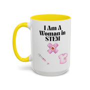 'I Am A Woman In STEM' Nurse Accent Coffee Mug