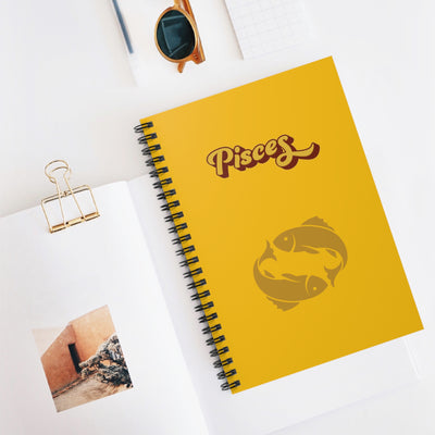 'Pisces' Zodiac Spiral Notebook