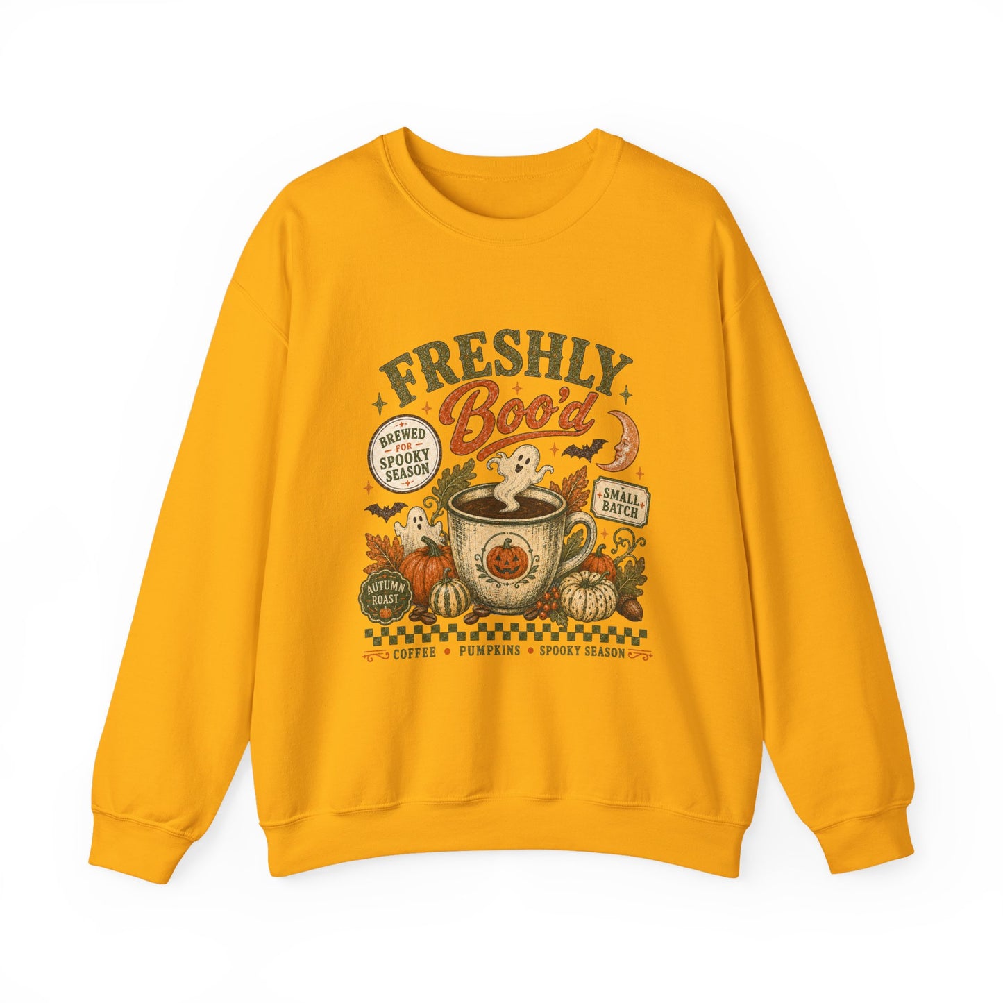 Freshly Boo'd Coffee Crewneck Sweatshirt | Pumpkin Spice Autumn