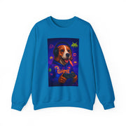 Game On Beagle Sweatshirt, Gamer Gift, Cute Pet Sweatshirt, Video Game Crewneck, Unique Dog Lover Apparel