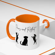 'Paws and Reflect' Dogs Accent Coffee Mug