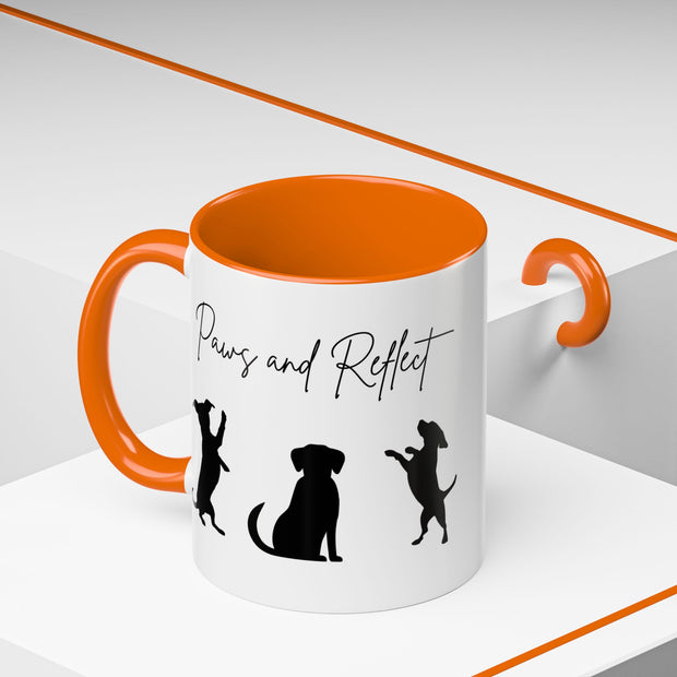'Paws and Reflect' Dogs Accent Coffee Mug
