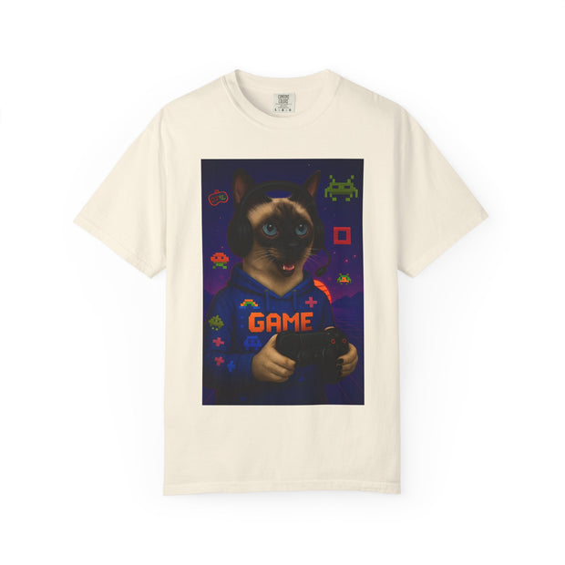 Game On Siamese Cat Unisex T-Shirt