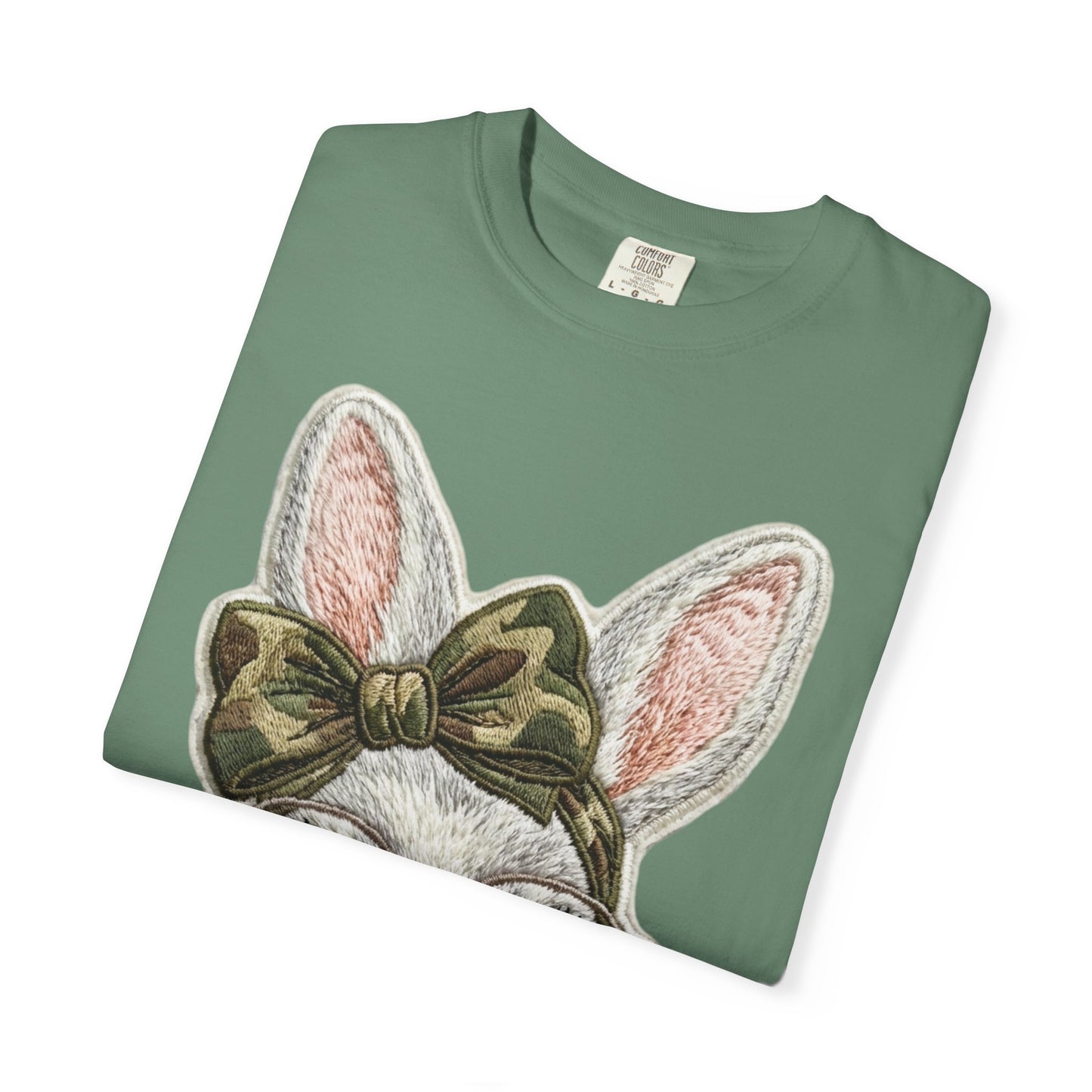 Hipster Bunny Illustration T-Shirt | Bunny with Glasses and Bow