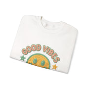 Good Vibes Crewneck Sweatshirt, Cozy Unisex Sweatshirt, Happy Apparel Gift, Positive Energy Fashion, Comfortable Casual Wear, Trendy [...]