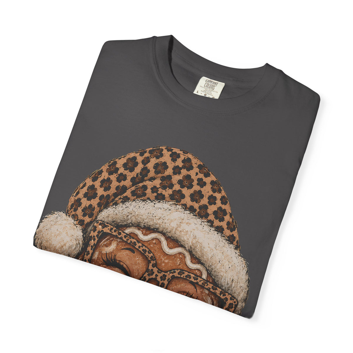 Gingerbread Christmas Shirt, Leopard Gingerbread Tee, Cute Christmas T-Shirt, Retro Holiday Shirt, Gingerbread Lover Gift for Her