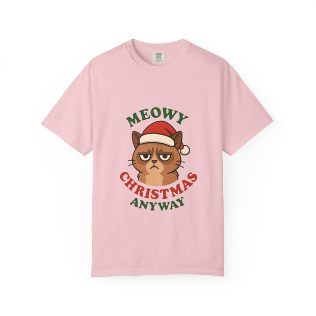 'Meowy Christmas Anyway' Unisex T-Shirt