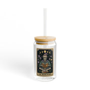 'The Bookworm' Tarot Card Sipper Glass