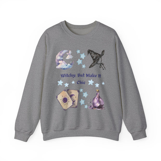'Witchy, But Make It Cute' Unisex Crewneck Sweatshirt