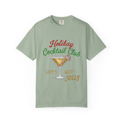 Holiday Cocktail Club T-Shirt | Let's Get Jolly Christmas Tee