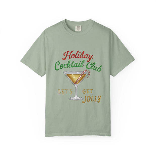 Holiday Cocktail Club T-Shirt | Let's Get Jolly Christmas Tee