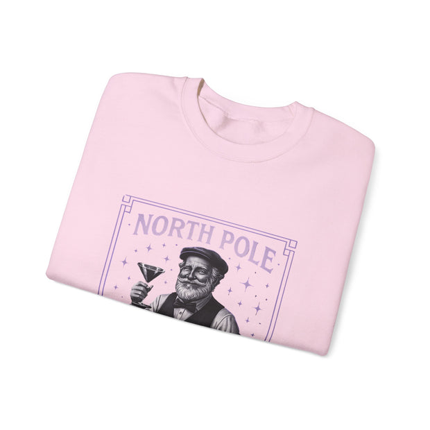North Pole Speakeasy Crewneck Sweatshirt | Cozy Holiday Gift | Winter Wear | Christmas Sweatshirt | Unisex Comfy Apparel