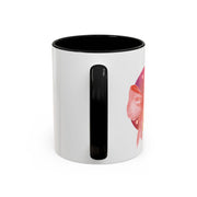 Pink/Yellow Planet Wrapped In A Bow Accent Coffee Mug