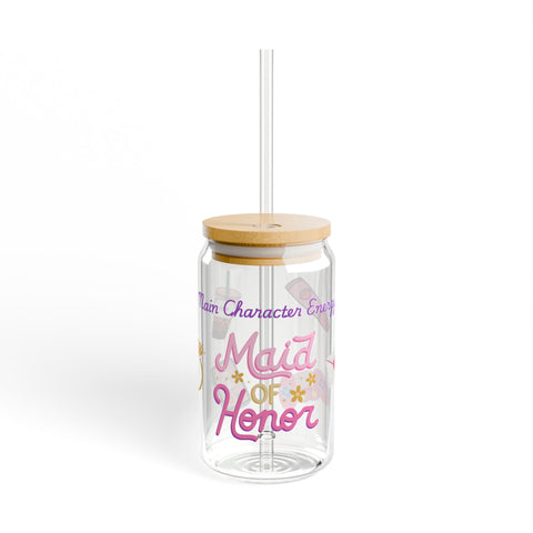'Main Character Energy: Maid of Honor' Sipper Glass