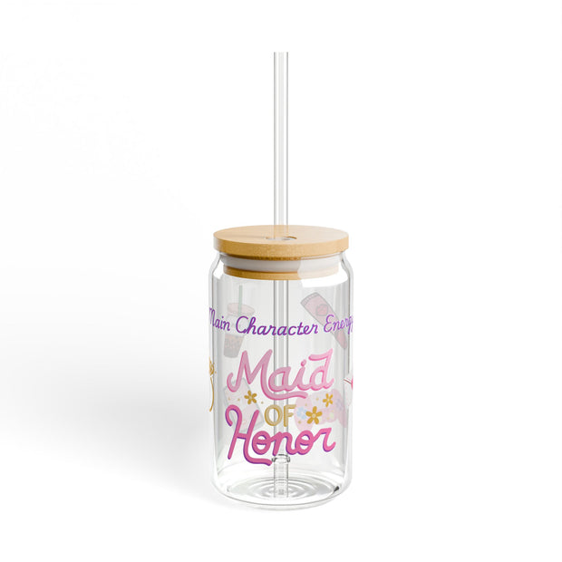 'Main Character Energy: Maid of Honor' Sipper Glass