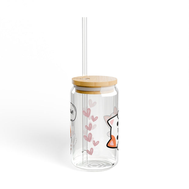 'Meow' Cute Cat Sipper Glass