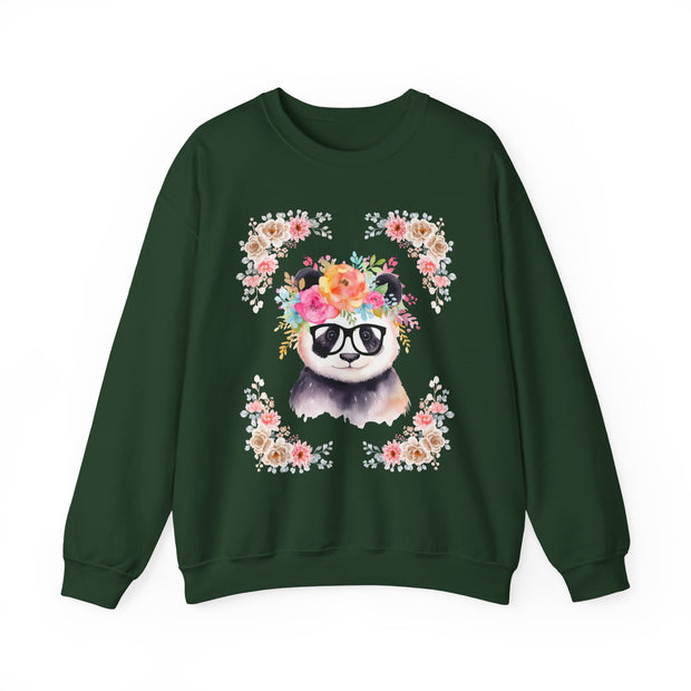 Geeky Goddess Panda Unisex Crewneck Sweatshirt
