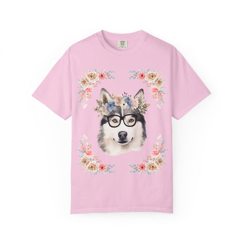Geeky Goddess Siberian Husky Unisex T-Shirt
