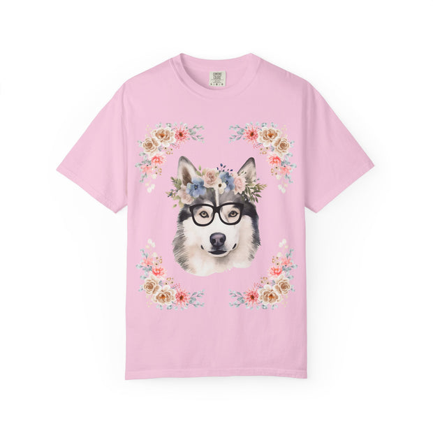 Geeky Goddess Siberian Husky Unisex T-Shirt