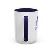 Purple Saturn Wrapped In A Bow Accent Coffee Mug