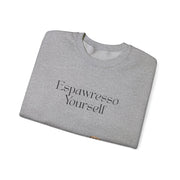 'Espawresso Yourself' Golden Retriever Unisex Crewneck Sweatshirt
