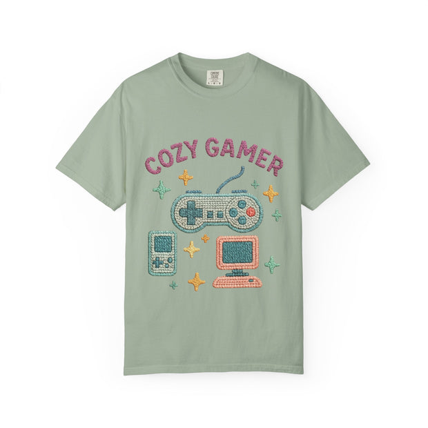 Cozy Gamer T-Shirt, Unisex Retro Gaming Tee, Video Game Lover Shirt, Perfect for Gamers, Gift for Birthdays and Holidays