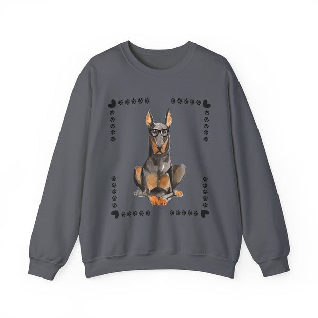 Geeky Good Doberman Unisex Crewneck Sweatshirt