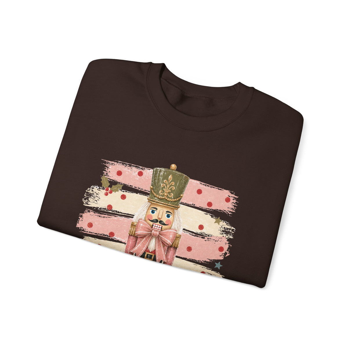 Coquette Nutcracker Sweatshirt, Pink Bow Christmas Crewneck, Nutcracker Christmas Shirt, Girly Holiday Sweatshirt, Vintage Christmas Gift
