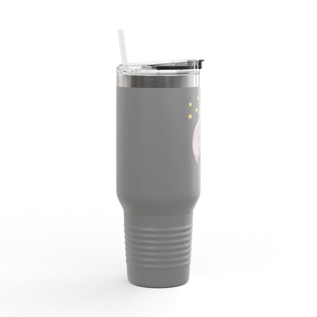 Astronaut Flying To The Moon Insulated Travel Mug, 40oz